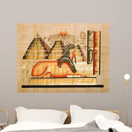 Egyptian Papyrus Showing Sphinx Wall Decal