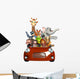 Joyriding Zoo Animals Wall Decal