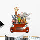 Joyriding Zoo Animals Wall Decal