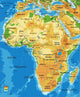 Africa-physical Map Wall Decal