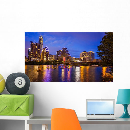 Austin Texas Downtown Skyline Wall Decal