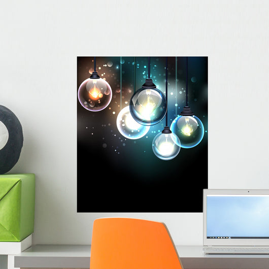 Round Bulb Wall Decal