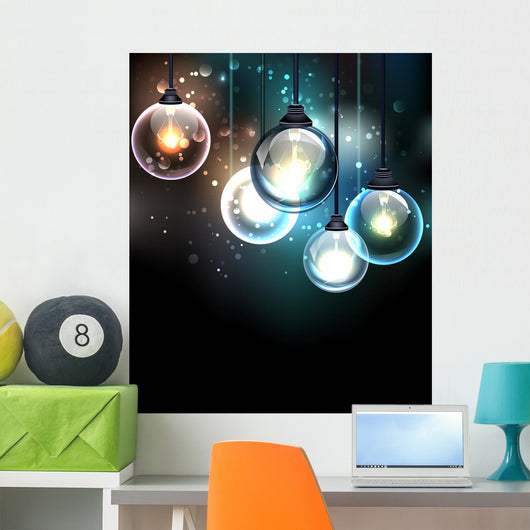 Round Bulb Wall Decal