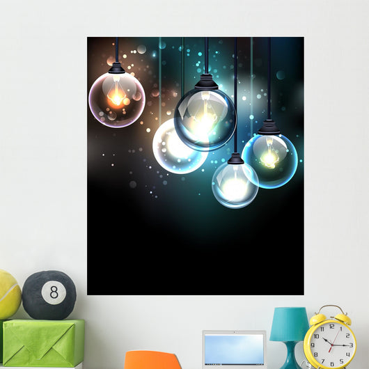 Round Bulb Wall Decal