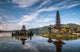 View od a Temple at Bali Indonesia Wall Mural