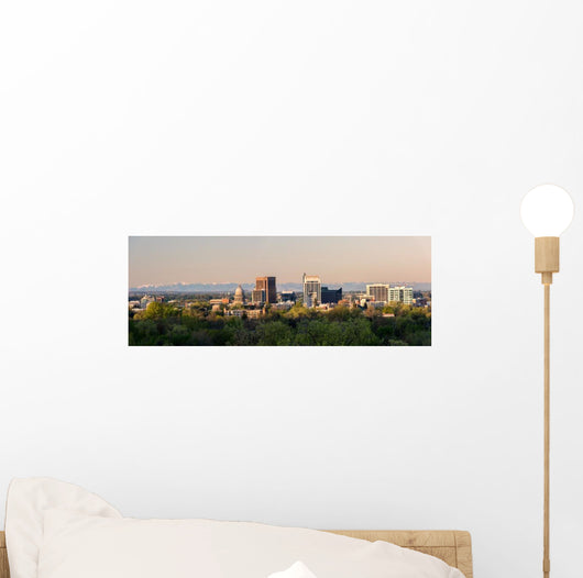 Morning Skyline Boise Idaho Wall Decal
