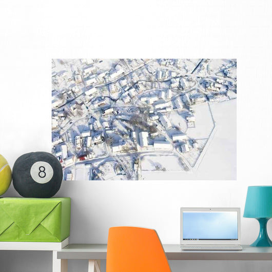 Winter Village Wall Decal
