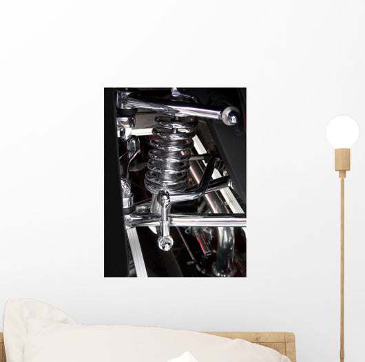 Chrome Coil Wall Mural