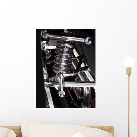 Chrome Coil Wall Mural
