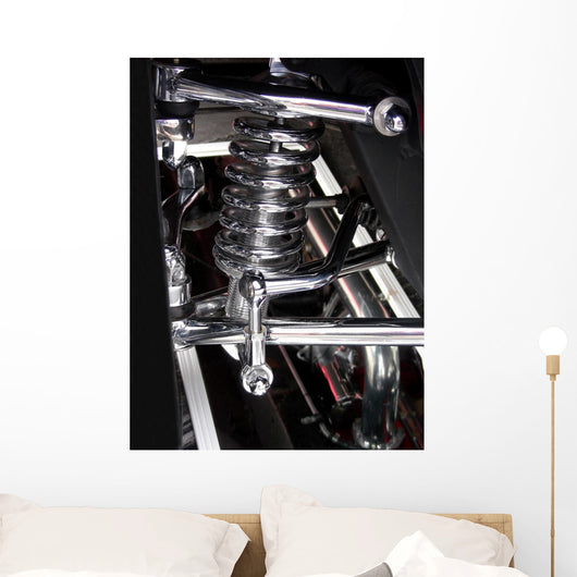 Chrome Coil Wall Mural
