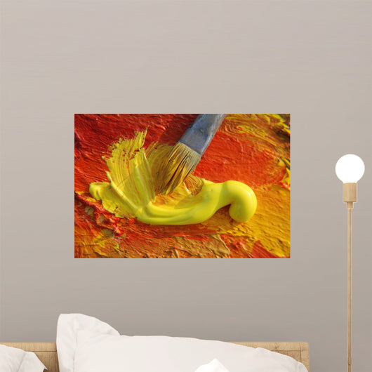 Oil Paint Wall Mural