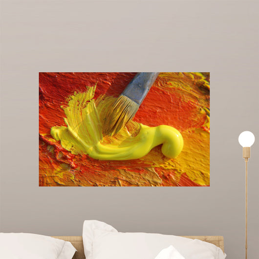 Oil Paint Wall Mural