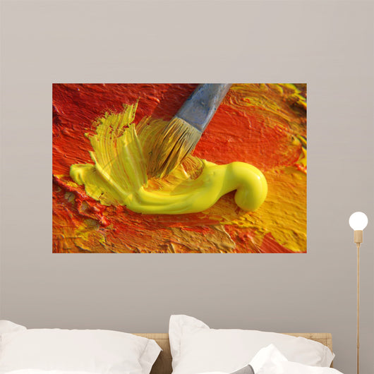 Oil Paint Wall Mural