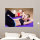 Girls Doing Sit-ups Wall Decal