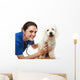 happy veterinar and dog Wall Decal