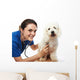 happy veterinar and dog Wall Decal