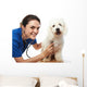 happy veterinar and dog Wall Decal