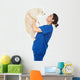 smiling veterinar hold dog Wall Decal