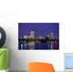 Winter Boston Skyline Wall Decal