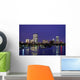 Winter Boston Skyline Wall Decal