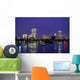 Winter Boston Skyline Wall Decal