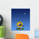 Sunflower World with Lune Wall Decal