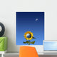 Sunflower World with Lune Wall Decal
