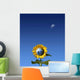 Sunflower World with Lune Wall Decal