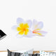 White Frangipani Plumeria Flower Wall Decal