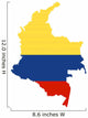 Territory of  Colombia Wall Decal
