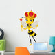 Cartoon queen bee character Wall Decal