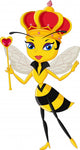 Cartoon queen bee character Wall Decal