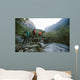Group of trekkers cross the bridge Wall Mural