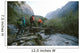Group of trekkers cross the bridge Wall Mural