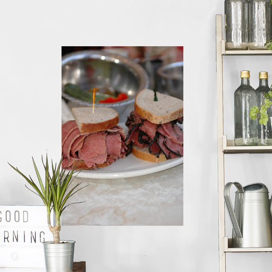 Deli Sandwich Wall Mural