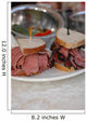 Deli Sandwich Wall Mural