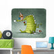 Princess Reading to Dragon Wall Decal