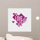 Biblical illustration. Christian typographic. Love does not boast, 1 Corinthians 13:4 Wall Mural