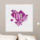 Biblical illustration. Christian typographic. Love does not boast, 1 Corinthians 13:4 Wall Mural