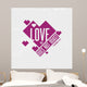 Biblical illustration. Christian typographic. Love does not boast, 1 Corinthians 13:4 Wall Mural