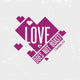 Biblical illustration. Christian typographic. Love does not boast, 1 Corinthians 13:4 Wall Mural