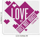 Biblical illustration. Christian typographic. Love does not boast, 1 Corinthians 13:4 Wall Mural