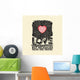 Biblical illustration. Christian typographic. Love does not rejoice at wrongdoings but rejoices with the truth, 1 Corinthians 13:6 Wall Decal