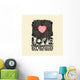 Biblical illustration. Christian typographic. Love does not rejoice at wrongdoings but rejoices with the truth, 1 Corinthians 13:6 Wall Decal