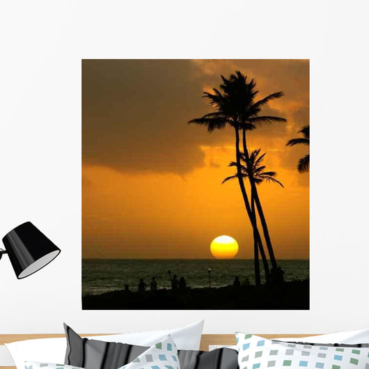 Tropical Sunset Wall Decal Design 6
