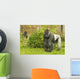 Silverback gorilla watching his territory Wall Mural