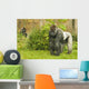 Silverback gorilla watching his territory Wall Mural