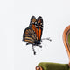 Isolated Monarch Butterfly on a Branch Wall Decal