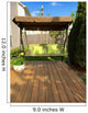 Patio with swing Wall Mural