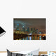Philadelphia Skyline Night Wall Decal